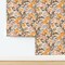 Warm Chintz Floral Bohemian Painted Soft Neutrals Blush Peach Pink Custom Removable Wallpaper by Spoonflower Peel & Stick Wallpaper 2FT Wide